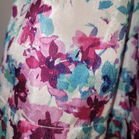 🌷 Vintage Gymboree Dressed Up Family Brunch Fancy Floral Rosette Dress 18-24 - Picture 5 of 8